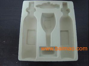 红酒植绒吸塑内托盒 工艺植绒赋能高端包装